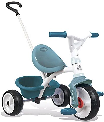 Smoby Triciclo Be Move Boy, 7600740332, 15 Mesi, Triciclo Evolutivo,Struttura di Metallo, Ruote Silenziose, Asta di Spinta