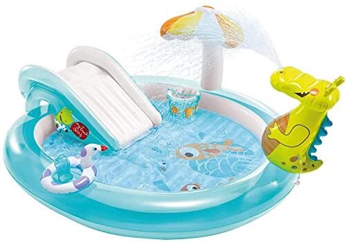 Intex 57165 Play Center Piscina Alligatore Con Spruzzo, 201 x 170 x 84 cm