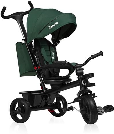 lionelo Haari 2 in 1 Triciclo bici e passeggino fino a 25kg, Pieghevole, Fronte mamma e fronte strada, Regorabile compatto con Borsa e portabibite, Cinture a 3punti Triciclo per bambini da 1 a 5 anni