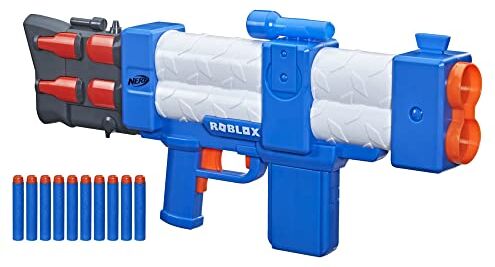 Hasbro Nerf Roblox Arsenal: Pulse Laser, blaster lancia-dardi motorizzato, con 10 dardi Nerf Elite e caricatore da 10 dardi, contiene codice per sbloccare un articolo virtuale in-game