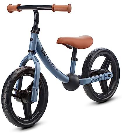 kk Kinderkraft 2WAY NEXT Bicicletta bambini 3-5 anni, Bici senza pedali, 12 polici ruote, Design sportivo, Regolazione della sella, Bloccasterzo, Montaggio facile, Struttura leggera, Blu