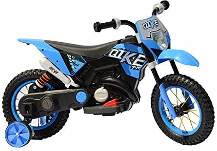 FP-TECH MOTO ELETTRICA PER BAMBINI MOTOCICLETTA 2 POSTI CON USB MP3 LED SOSPENSIONI E RUOTE IN GOMMA AD ARIA (Blu)