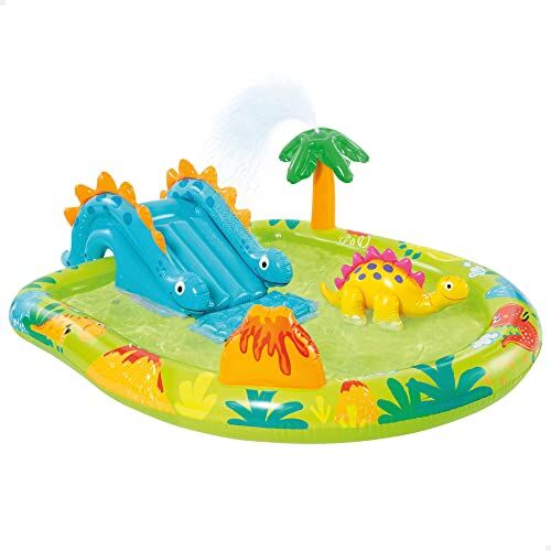 Intex Centro giochi gonfiabile con dinosauri, Vinile, Multicolore, 191 x 152 x 58 cm