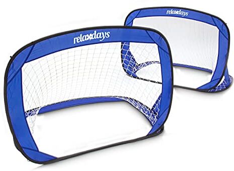 Relaxdays Porte Calcio per Bambini, Blu