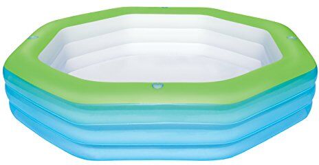 Bestway 54119 Piscina gonfiabile Piscina ottagonale 1030L Blu, Verde piscina fuori terra