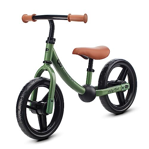 kk Kinderkraft 2WAY NEXT Bicicletta bambini 3-5 anni, Bici senza pedali, 12 polici ruote, Design sportivo, Regolazione della sella, Bloccasterzo, Montaggio facile, Struttura leggera, Verde