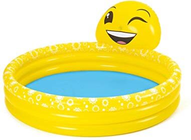 Bestway Piscinetta per Bambini Smile con Spruzza-Acqua, 2 Anni+