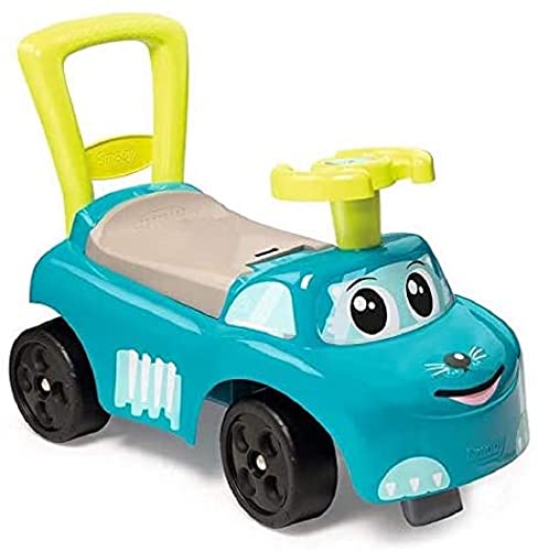 Smoby 2-in-1 Ride on Car, Il Mio Primo Veicolo scivolante Unisex-Baby, Blu, 1