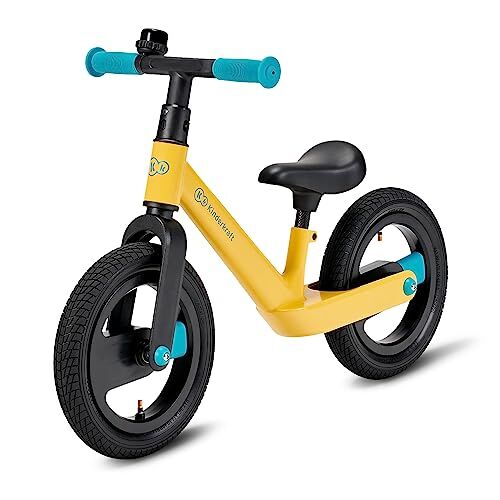 kk Kinderkraft Kinderkraft GOSWIFT Bicicletta Bambini 3-5 anni 12 Pollici, Ultraleggero Bici senza Pedali, Sella Regolabili, Giallo