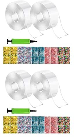 Storaffy Nano Tape Bubble, Nastro nano per fare bolle, Nastro biadesivo a bolle soffiabili creative con gonfiatore, Multifunzione Nano Tape Bubble Fidget Toys Kit artigianale Bomboniere per bambini