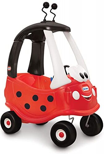 little tikes , Coccinella Cozy Coupe Gioco Cavalcabile con Clacson che Funziona Davvero, Interruttore di Accensione a Scatto e Tappo del Serbatoio, Esclusivo Amazon