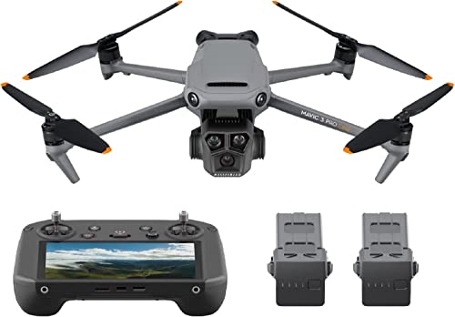 DJI Mavic 3 Pro Cine con  RC Pro (schermo ad alta luminosità), drone con tripla fotocamera, supporto per Apple ProRes con memoria interna di 1TB. 3 Batterie di volo intelligenti e altro ancora