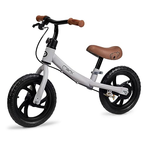 Momi BREKI Bicicletta senza pedali per bambine e per bambini e bambini a partire da 3 anni (peso corporeo massimo 25 kg), telaio in metallo stabile e leggero con un peso di 3 kg