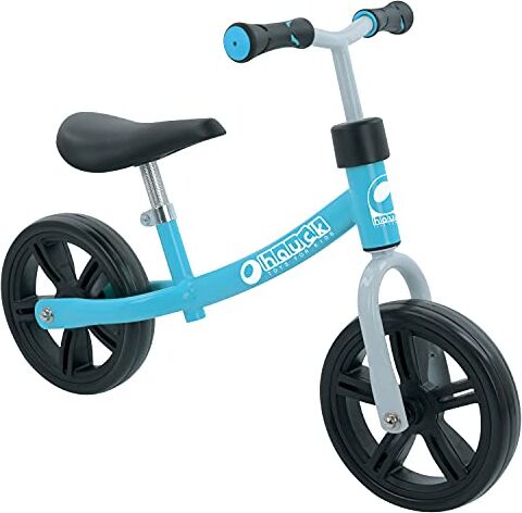 Hauck Bici Senza Pedali Eco Rider Bici Senza Pedali 2 Anni Fino a 4 Anni Ruote EVA da Ø 23,5 cm, Sella e Manubrio Regolabili, Fino a 20 kg Blu