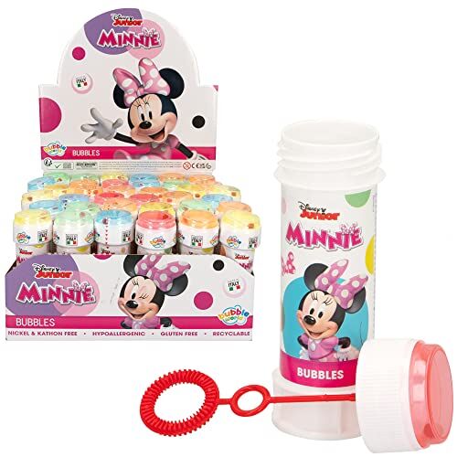 COLORBABY Dulcop- Bolle di Sapone Minnie Disney, Display con 36 Pezzi, Multicolore, 103.538000