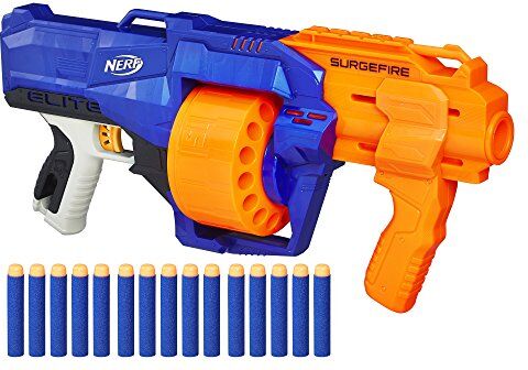 Hasbro Nerf  N-Strike Elite SurgeFire, Blaster con 15 dardi, Eta 8 + anni