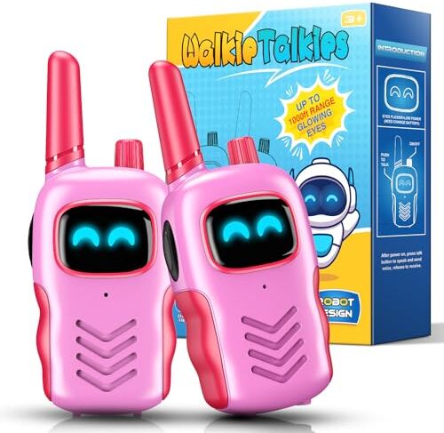 Adeokay Walkie-Talkie, Giochi Bambina 3 4 5 6 7 8 9 10 11 12 Anni Femmina Regalo Bambina 3-12 Anni Giocattoli per Bambini All'aperto Regalo Bimba 3-12 Anni Giocattoli Bambina 3-12 Anni