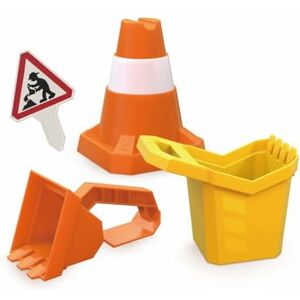 Hape Set di strumenti da costruzione per la sabbia Secchiello scavatore, bulldozer e cono per bambinI dai 3 anni Hape Set di strumenti da costruzione per la sabbia Secchiello scavatore, bulldozer e cono per bambinI dai 3 anni