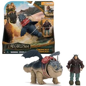 Dreamworks Dragons , Dragon Trainer, Gronkio e Gambadipesce, Drago e Vichingo, Giocattoli per Bambini, 4+ Anni Dreamworks Dragons , Dragon Trainer, Gronkio e Gambadipesce, Drago e Vichingo, Giocattoli per Bambini, 4+ Anni