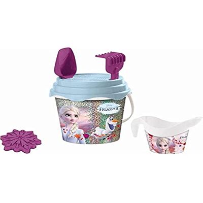 Mondo Toys Disney Frozen II Glitter Bucket Set, Set Mare Renew Toys con Secchiello, Paletta, Rastrello, Setaccio, Formina, Annaffiatoio Inclusi, Multicolore Mondo Toys Disney Frozen II Glitter Bucket Set, Set Mare Renew Toys con Secchiello, Paletta, Rastrello, Setaccio, Formina, Annaffiatoio Inclusi, Multicolore