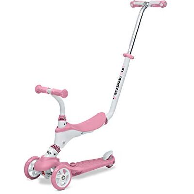 Mondo On&Go Scribble Monopattino per Bambini 5in1 Monopattino con Sedile, Pedali in Gomma Morbida e Grande Scooter a 3 Ruote per bambini Età Da 1 a 5 anni Max 50 Kg Colore rosa Mondo On&Go Scribble Monopattino per Bambini 5in1 Monopattino con Sedile, Pedali in Gomma Morbida e Grande Scooter a 3 Ruote per bambini Età Da 1 a 5 anni Max 50 Kg Colore rosa
