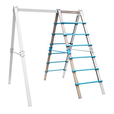 Hudora Modulo di integrazione scala per altalena Vario Scala da esterno per ampliare la struttura dell’altalena per bambini e adulti Gioco ampliabile in acciaio verniciato a polvere Hudora Modulo di integrazione scala per altalena Vario Scala da esterno per ampliare la struttura dell’altalena per bambini e adulti Gioco ampliabile in acciaio verniciato a polvere