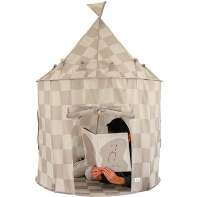 3 Sprouts Tenda Gioco Bambini, 3-10 Anni, Scacchiera Beige 3 Sprouts Tenda Gioco Bambini, 3-10 Anni, Scacchiera Beige