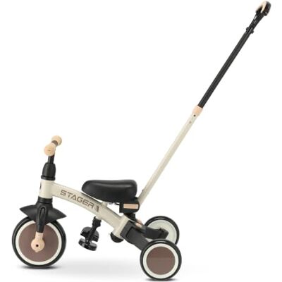 QPLAY Triciclo & Bici d'equilibrio senza pedali Stager Beige/Brown 3 in 1, con maniglione a spinta, pedali rimovibili, si trasforma da 3 a 2 ruote senza attrezzi, sella regolabile, dai 2 ai 6 anni QPLAY Triciclo & Bici d'equilibrio senza pedali Stager Beige/Brown 3 in 1, con maniglione a spinta, pedali rimovibili, si trasforma da 3 a 2 ruote senza attrezzi, sella regolabile, dai 2 ai 6 anni