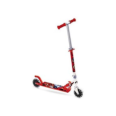 Mondo Toys Monopattino in alluminio per bambino bambina Miraculous manubrio regolabile 2 ruote Mondo Toys Monopattino in alluminio per bambino bambina Miraculous manubrio regolabile 2 ruote