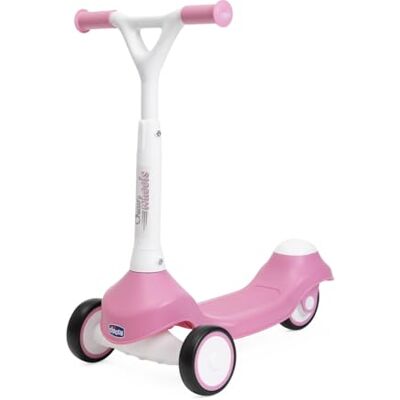 Chicco Il Mio Primo Monopattino Rosa per Bambini 2-5 Anni, 3 Ruote in Gomma Antiscivolo e Telaio Robusto Leggero, Sviluppo Equilibrio e capacità Motorie, Portata Max 20 kg, Colore Rosa Chicco Il Mio Primo Monopattino Rosa per Bambini 2-5 Anni, 3 Ruote in Gomma Antiscivolo e Telaio Robusto Leggero, Sviluppo Equilibrio e capacità Motorie, Portata Max 20 kg, Colore Rosa
