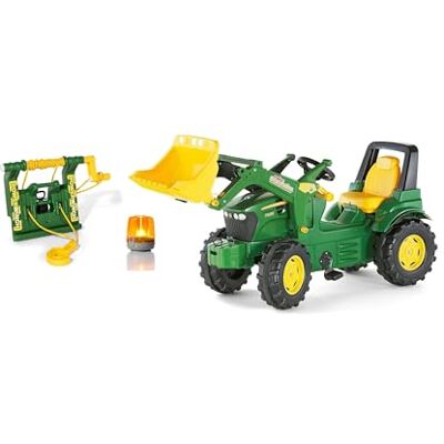 ROLLY TOYS RollyFarmtrac John Deere con caricamento frontale, verricello e luce lampeggiante (set da 3 pezzi, trattore a pedale per bambini dai 3 anni in su, con accessori) ROLLY TOYS RollyFarmtrac John Deere con caricamento frontale, verricello e luce lampeggiante (set da 3 pezzi, trattore a pedale per bambini dai 3 anni in su, con accessori)