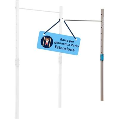 Hudora Sbarra per trazioni Vario set di ampliamento, Sbarra per bambini e adulti regolabile su 7 altezze, Sbarra da ginnastica con barra in acciaio inox, Sbarra fitness da esterno fino a 120kg Hudora Sbarra per trazioni Vario set di ampliamento, Sbarra per bambini e adulti regolabile su 7 altezze, Sbarra da ginnastica con barra in acciaio inox, Sbarra fitness da esterno fino a 120kg