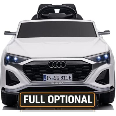 Mondial Toys Auto Elettrica per Bambini Audi SQ8 e-tron Sportback Macchina con Licenza Ufficiale 12V Due Potenti Motori Telecomando Cintura di Sicurezza 5 Punti Porte Apribili Luci LED Musica MP3 (Bianco) Mondial Toys Auto Elettrica per Bambini Audi SQ8 e-tron Sportback Macchina con Licenza Ufficiale 12V Due Potenti Motori Telecomando Cintura di Sicurezza 5 Punti Porte Apribili Luci LED Musica MP3 (Bianco)