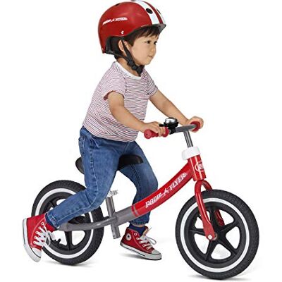 Radio Flyer Air Ride Balance Bike, bici per bambini, età 1,5-5 anni, bici senza pedali rossa e bianca Radio Flyer Air Ride Balance Bike, bici per bambini, età 1,5-5 anni, bici senza pedali rossa e bianca