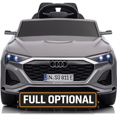 Mondial Toys Auto Elettrica per Bambini Audi SQ8 e-tron Sportback Macchina con Licenza Ufficiale 12V Due Potenti Motori Telecomando Cintura di Sicurezza 5 Punti Porte Apribili Luci LED Musica MP3 Grigio Mondial Toys Auto Elettrica per Bambini Audi SQ8 e-tron Sportback Macchina con Licenza Ufficiale 12V Due Potenti Motori Telecomando Cintura di Sicurezza 5 Punti Porte Apribili Luci LED Musica MP3 Grigio