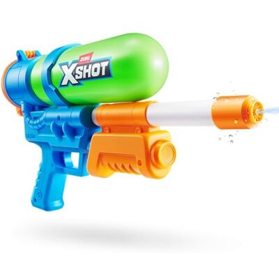 XSHOT Water Fast-Fill Retro Water Blaster by ZURU: Pistola ad acqua retrò con ricarica rapida, getto a 10 m, serbatoio 500 ml, per bambini 6+, divertente in giardino e piscina. XSHOT Water Fast-Fill Retro Water Blaster by ZURU: Pistola ad acqua retrò con ricarica rapida, getto a 10 m, serbatoio 500 ml, per bambini 6+, divertente in giardino e piscina.