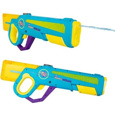 ODS Splashmatic Indian Pistola ad Acqua Automatica con Luci, Ricarica USB-C, Serbatoio 1000 ml, Gittata 8-10 m, Funzionamento Manuale e Automatico con Autopescaggio, 60 cm ODS Splashmatic Indian Pistola ad Acqua Automatica con Luci, Ricarica USB-C, Serbatoio 1000 ml, Gittata 8-10 m, Funzionamento Manuale e Automatico con Autopescaggio, 60 cm