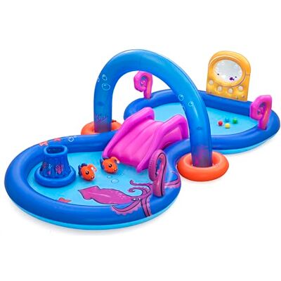Bestway 53167 Playcenter gonfiabile con piscinetta Sea Odyssey 3,30 m x 1,88 m x 1,17 m, multicolor Bestway 53167 Playcenter gonfiabile con piscinetta Sea Odyssey 3,30 m x 1,88 m x 1,17 m, multicolor