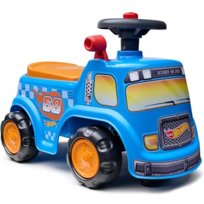 Falk Hot Wheels Camion da bambino con clacson, da 12 mesi Seduta apribile Falk Hot Wheels Camion da bambino con clacson, da 12 mesi Seduta apribile