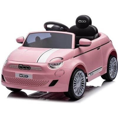 Mondial Toys Macchina Elettrica per Bambini 12V Fiat 500 Auto Giocattolo Full Optional con Telecomando Parentale Soft Start e Cintura di Sicurezza (Rosa) Mondial Toys Macchina Elettrica per Bambini 12V Fiat 500 Auto Giocattolo Full Optional con Telecomando Parentale Soft Start e Cintura di Sicurezza (Rosa)