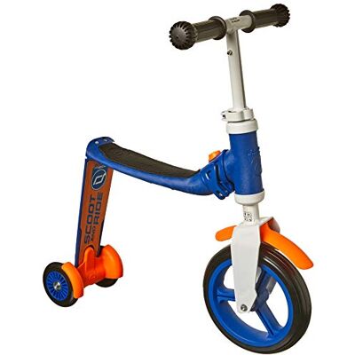 Scoot & Ride Scooter And Ride SARBABYP_G Monopattino 2 in 1, Unisex, per Bambini, Colore: Blu/Arancione Scoot & Ride Scooter And Ride SARBABYP_G Monopattino 2 in 1, Unisex, per Bambini, Colore: Blu/Arancione