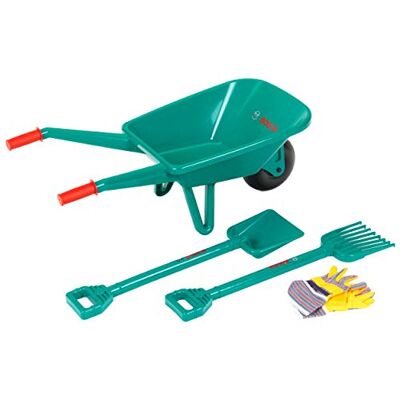 Theo Klein Set da giardino con carriola Con pala, rastrello e guanti da lavoro Giocattolo per bambini a partire dai 3 anni Theo Klein Set da giardino con carriola Con pala, rastrello e guanti da lavoro Giocattolo per bambini a partire dai 3 anni