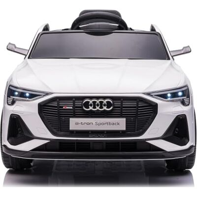 Mondial Toys Macchina Elettrica per Bambini Audi e-tron Sportback 12V con Licenza Ufficiale Telecomando Parentale 2 Motori Porte Apribili Soft Start Luci Led Ammortizzatori Bianco Mondial Toys Macchina Elettrica per Bambini Audi e-tron Sportback 12V con Licenza Ufficiale Telecomando Parentale 2 Motori Porte Apribili Soft Start Luci Led Ammortizzatori Bianco