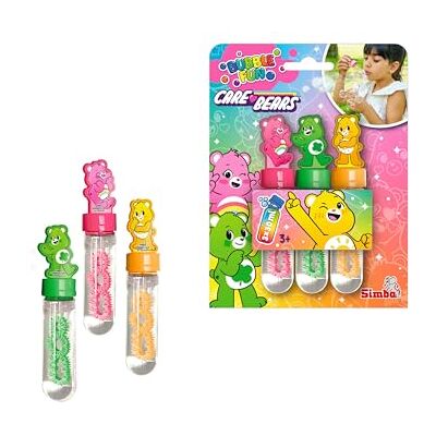 Simba Care Bears Set di 3 bacchette per bolle di sapone con orsetti portafortuna, 30 ml, set da esterno colorato per bambini, ideale come regalo o regalo, a partire dai 3 anni in su Simba Care Bears Set di 3 bacchette per bolle di sapone con orsetti portafortuna, 30 ml, set da esterno colorato per bambini, ideale come regalo o regalo, a partire dai 3 anni in su
