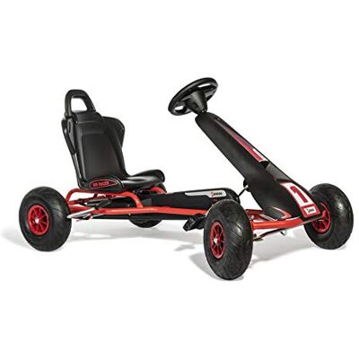 ROLLY TOYS Ferbedo Go AR 8R (Gokart/Kart in nero/rosso con volante sonoro e pneumatici, a partire da circa 5 – 11 anni) ROLLY TOYS Ferbedo Go AR 8R (Gokart/Kart in nero/rosso con volante sonoro e pneumatici, a partire da circa 5 – 11 anni)