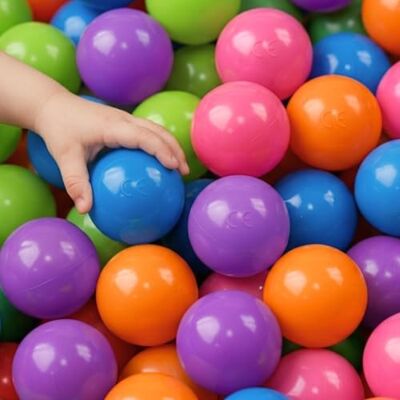LittleTom 200 Palline di plastica Colorata Ø 6 cm per Piscina Giocattolo Bebè LittleTom 200 Palline di plastica Colorata Ø 6 cm per Piscina Giocattolo Bebè