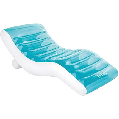 Intex 56874EU Materassino Gonfiabile Mare Splash Lounge, Vinile, Azzurro, 191x99 cm Intex 56874EU Materassino Gonfiabile Mare Splash Lounge, Vinile, Azzurro, 191x99 cm
