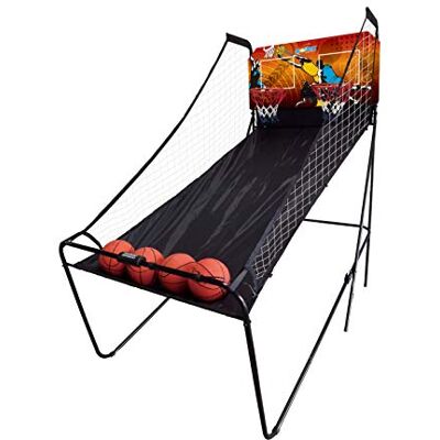 Solex - Gioco arcade di basket per 2 giocatori - 8 giochi - Pieghevole - Sistema di conteggio punti - Effetti sonori realistici Solex - Gioco arcade di basket per 2 giocatori - 8 giochi - Pieghevole - Sistema di conteggio punti - Effetti sonori realistici
