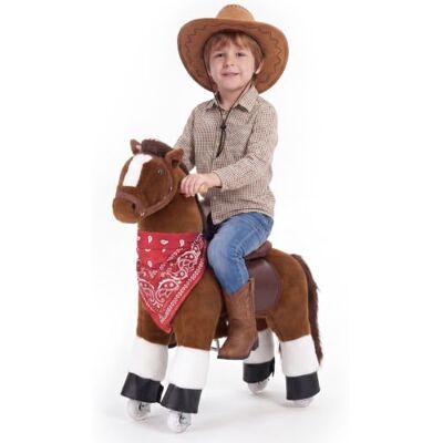 VEVOR Cavallo Cavalcabile per Bambini, Pony Cavalcabile con Ruote Scorrevoli, Cavallo Giocattolo con Anello Antirollio, Sedile Rialzato, Maniglie e Pedali, Carico Massimo 50 kg, per Bambini 3-8 Anni VEVOR Cavallo Cavalcabile per Bambini, Pony Cavalcabile con Ruote Scorrevoli, Cavallo Giocattolo con Anello Antirollio, Sedile Rialzato, Maniglie e Pedali, Carico Massimo 50 kg, per Bambini 3-8 Anni