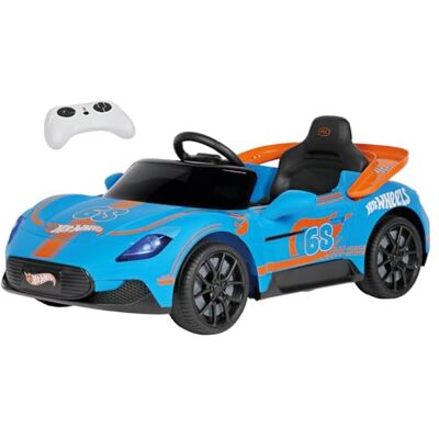 Peg Perego PEG Hot Wheels RC Auto Elettrica Cavalcabile 12V per Bambini con Telecomando, Guida Manuale, Pista Macchinine Integrata, Portiere Apribili, Luci e Suoni, Età 18+ Mesi Peg Perego PEG Hot Wheels RC Auto Elettrica Cavalcabile 12V per Bambini con Telecomando, Guida Manuale, Pista Macchinine Integrata, Portiere Apribili, Luci e Suoni, Età 18+ Mesi